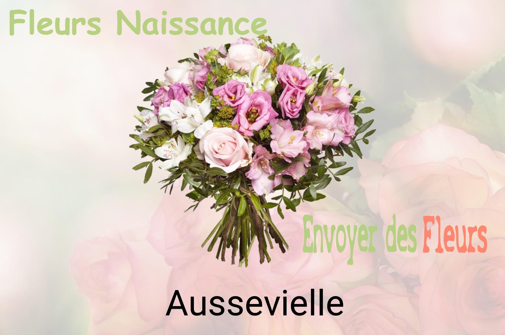 Bouquet de fleurs de naissance livré à Aussevielle